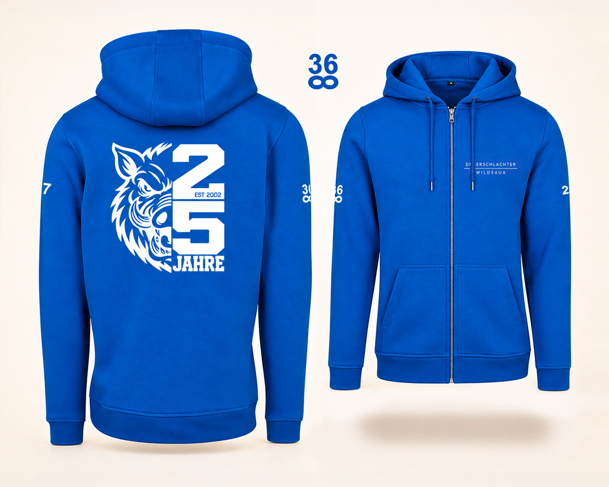 Zippjacke 25 Jahre Jubiläum