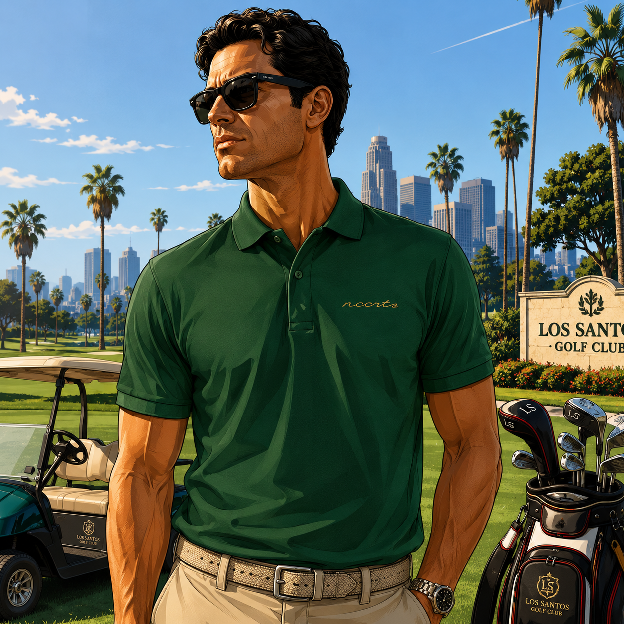 NCCRTS x Trigema Polo T Signature