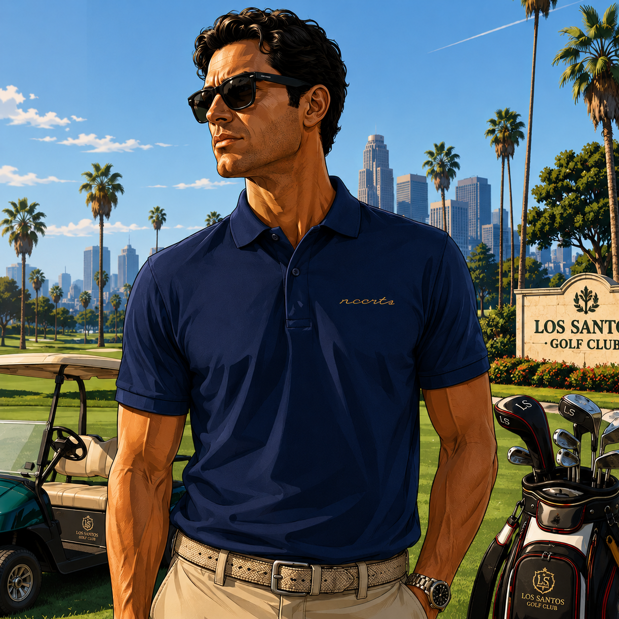 NCCRTS x Trigema Polo T Signature