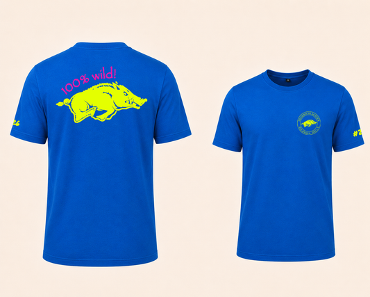 T-Shirt 100% Wild! Gelb
