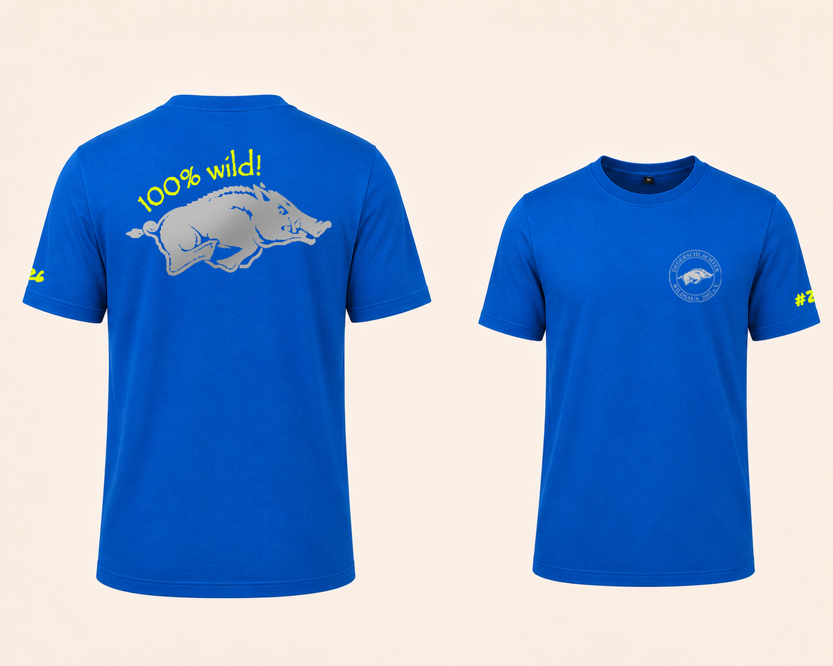 T-Shirt 100% Wild! Silber